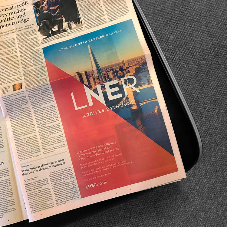倫敦東北鐵路公司商業形象設計，品牌重塑升級改造