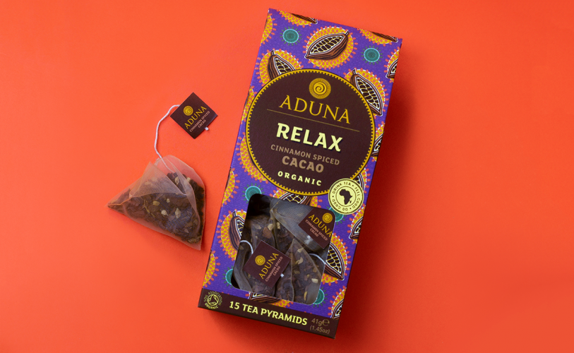 阿杜納茶品牌包裝設計,大膽而生動食品vi設計