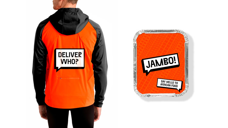 倫敦Jambo餐飲外賣初創企業“對話式”品牌形象塑造,logo設計