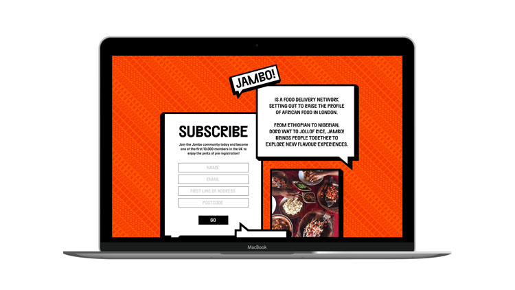 倫敦Jambo餐飲外賣初創企業“對話式”品牌形象塑造,logo設計