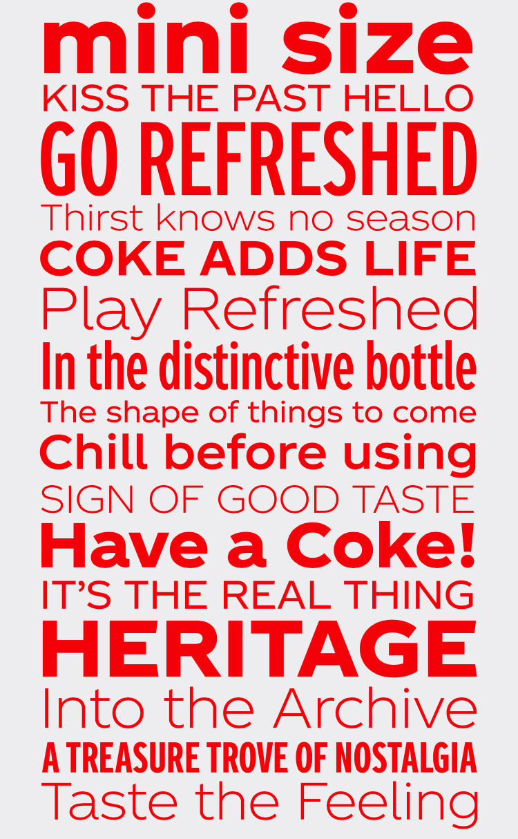 可口可樂品牌字體設計