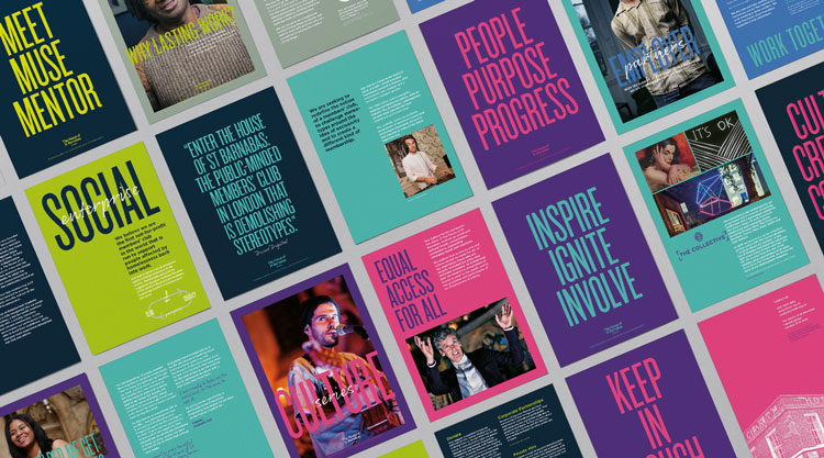 倫敦慈善機構HOSB品牌形象設計,突出對比和不協(xié)調(diào)