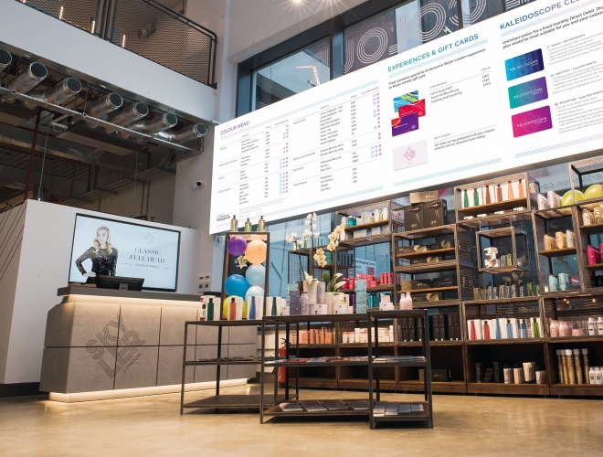 倫敦斯凱勒美發沙龍品牌設計和室內空間設計