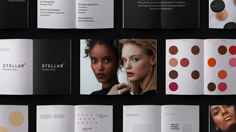 Stellar美妝公司vi品牌形象設計案例分析