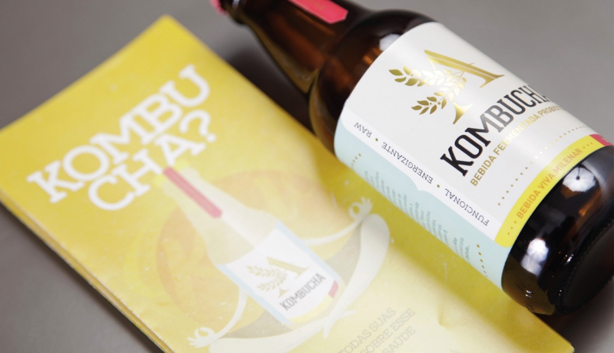 飲料品牌AinaKombucha品牌設計和產品包裝