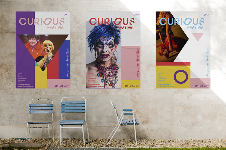 藝術節(jié)品牌標識設計,以廣為人知的彩虹旗為基礎