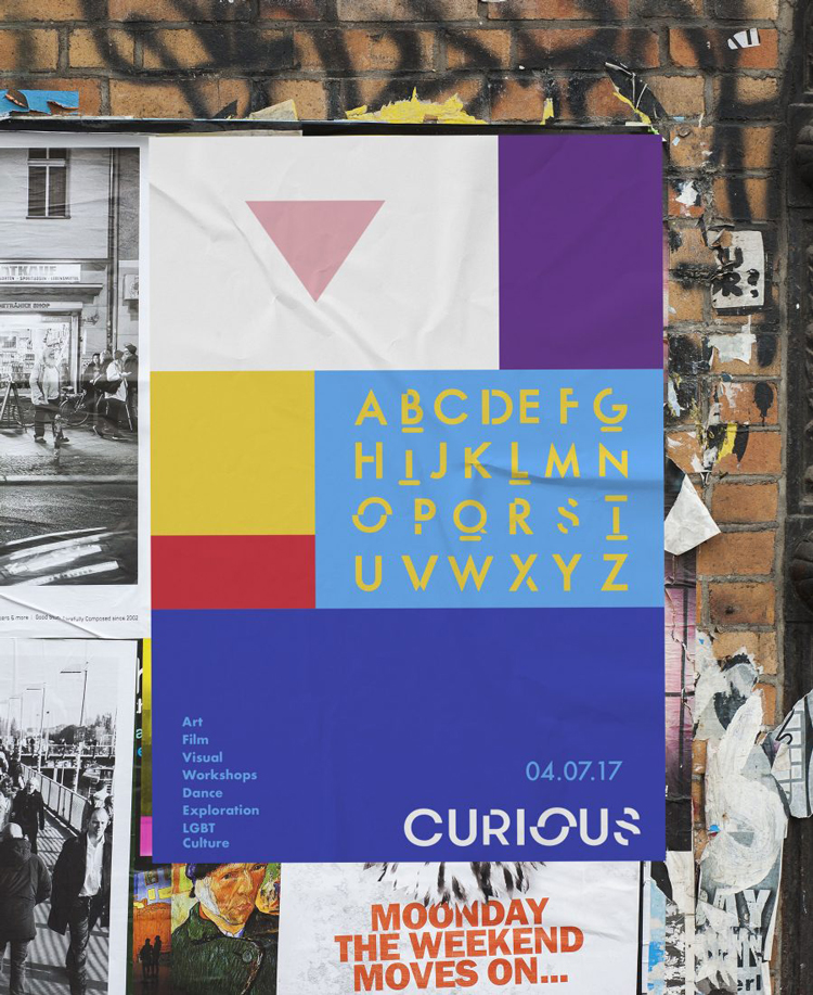 藝術節(jié)品牌標識設計,以廣為人知的彩虹旗為基礎