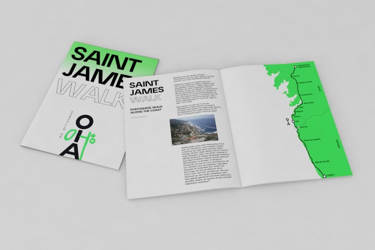 西班牙加利西亞的小鎮旅游景區logo設計, 視覺vi設計