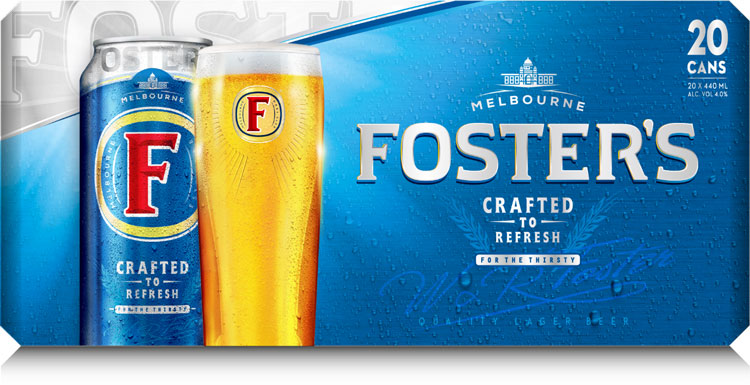 拉格啤酒福斯特Foster品牌新視覺(jué)識(shí)別包裝設(shè)計(jì)