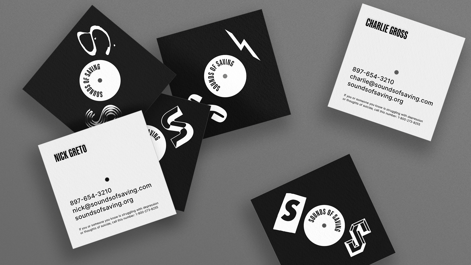 拯救之聲品牌塑造vi設計,名片設計