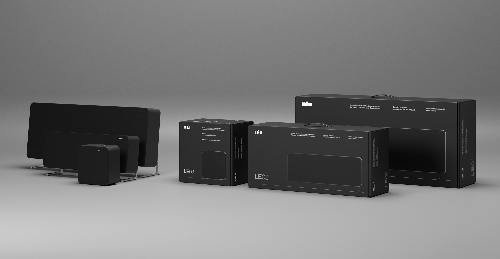 Braun音響音箱企業(yè)logo設(shè)計(jì)，包裝設(shè)計(jì)